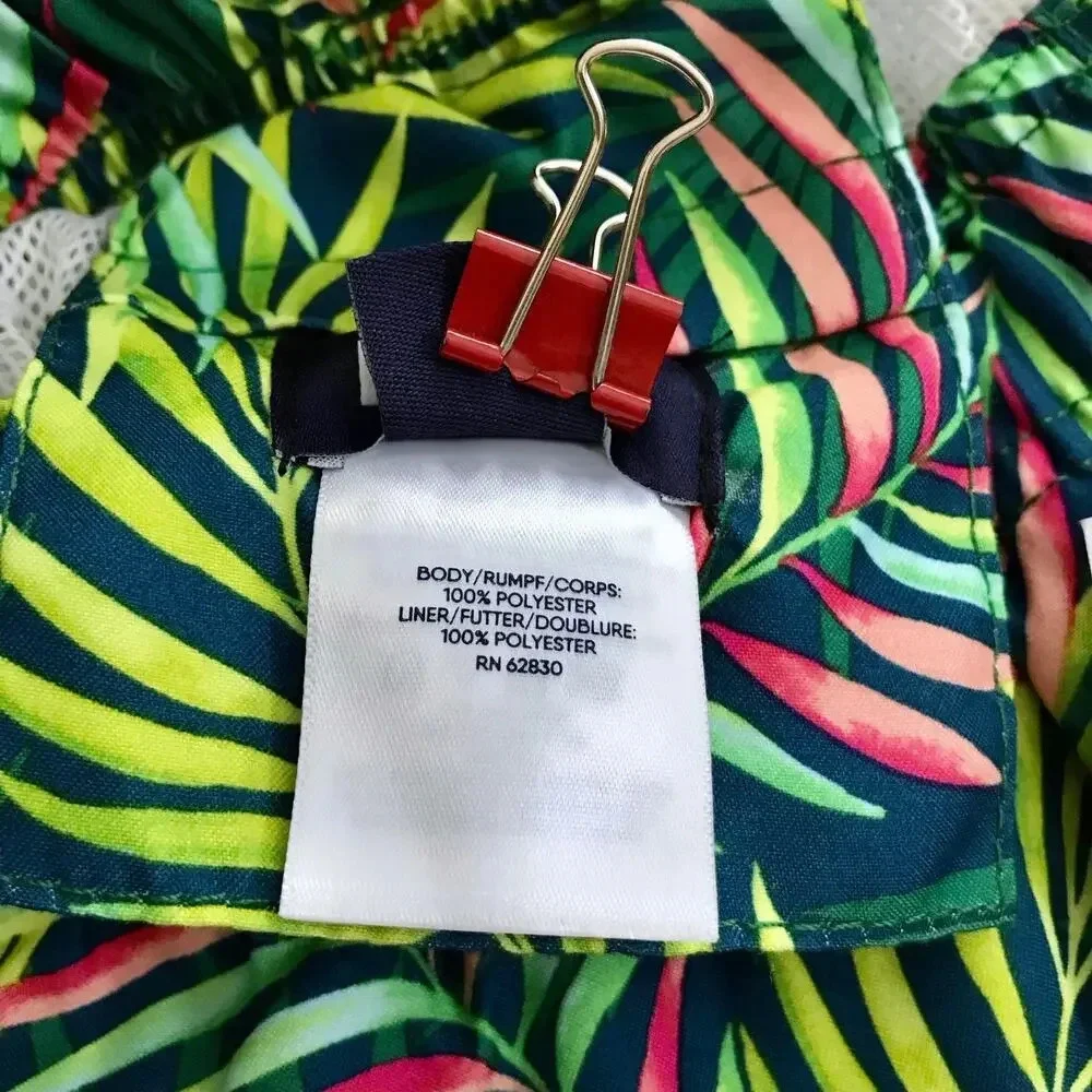 Lands' End NWT Tropical Volley Swim Trunk Men Various